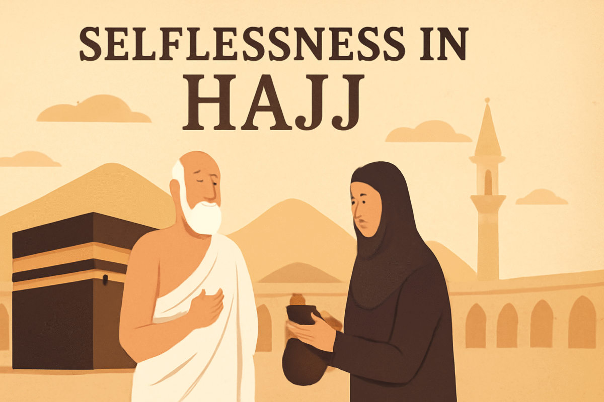 Selflessness in Hajj