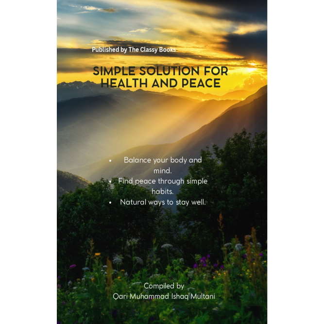 Simple Solution for health and peace