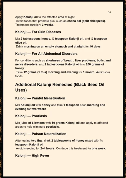 Healing Power of Black Seeds (Kalongi) Page 01