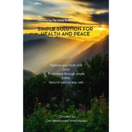 Simple Solution For Health And Peace