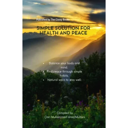 Simple Solution For Health And Peace